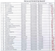 Swagath Family Restaurant menu 1