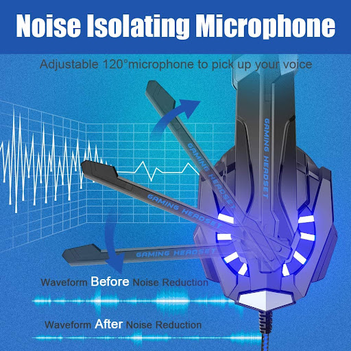 Title 2, Wired luminous headset for immersive audio expe...