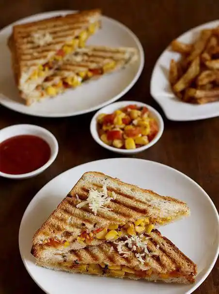 Veg Cheese Corn Grilled Sandwich