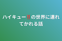 ハイキュー‼︎の世界に連れてかれる話