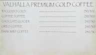 Valhalla Cafe menu 5