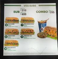 Subway menu 5