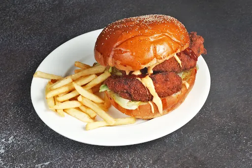 Crispy Chilli Prawn Burger