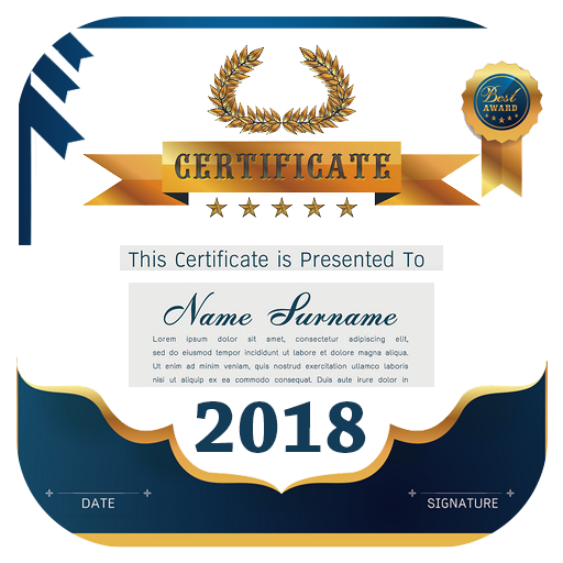 Certificate Maker app Easy to Design Certifcate