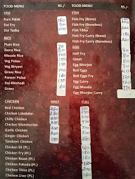 Kaveri Bar menu 2