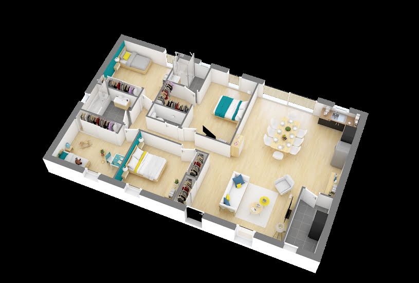  Vente Terrain + Maison - Terrain : 550m² - Maison : 110m² à Vallet (44330) 