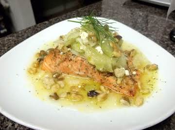 Steelhead Trout with Fennel Celery Salad