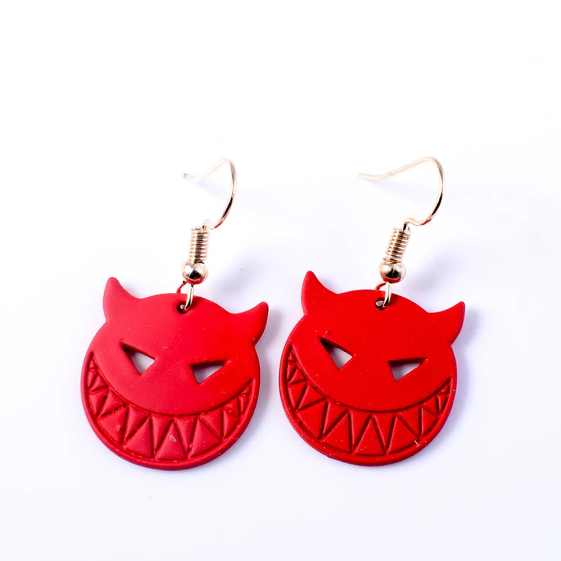 Halloween oorbellen horror grappig pompoen spook demon, de perfecte accessoire voor jouw feestelijke outfit.