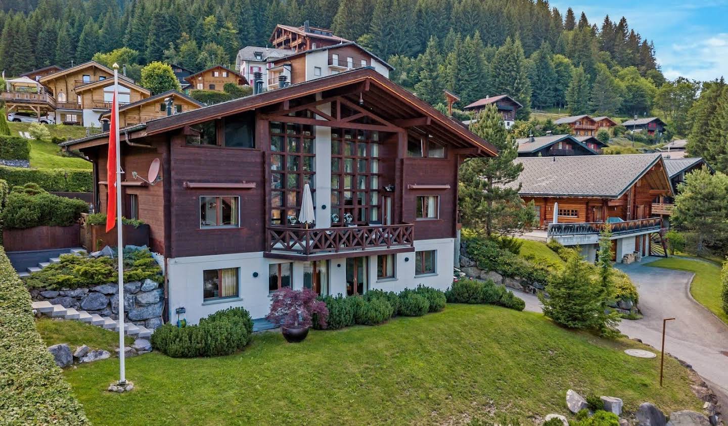 Maison avec piscine et jardin Morgins