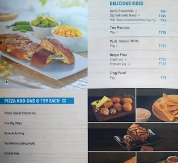 Domino's Pizza menu 