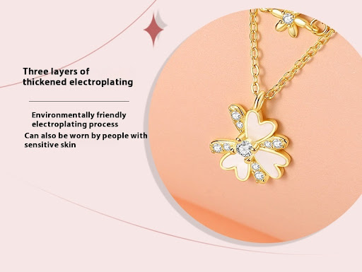 Title 9, Little Daisy Pure Silver 925 Necklace for Women...