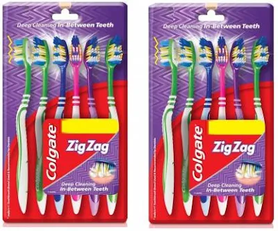 Colgate Zigzag Toothbrush - 6 pcs