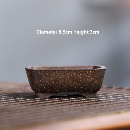 Title 4, Yixing Purple Sand Small Flower Pot Stoneware B...
