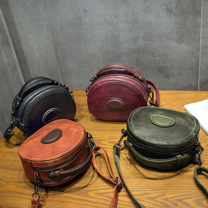 Title 7, Retro Fashion torba na jedno rame, mala, okrugl...