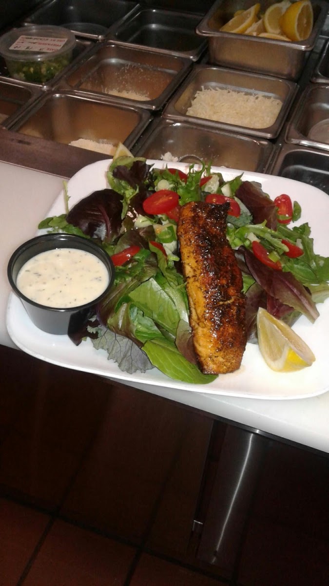 Blackened salmon special