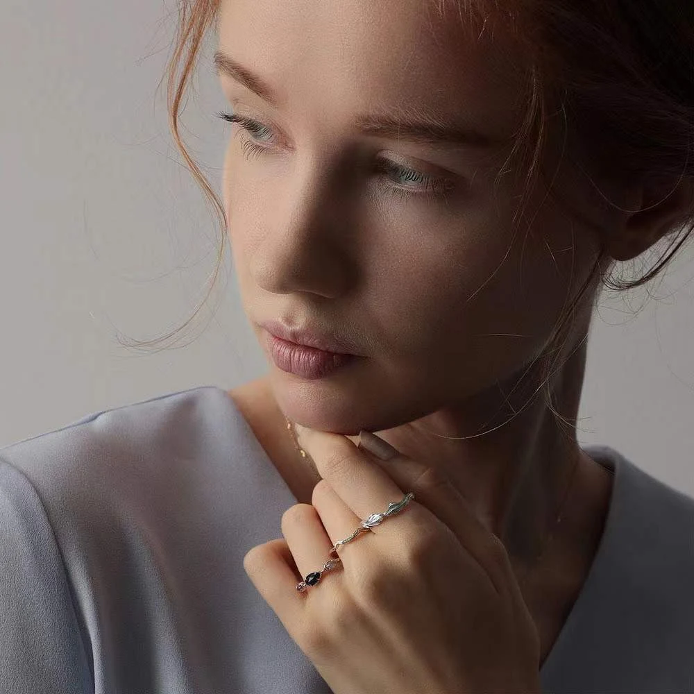 Title 2, Bague vintage trois pièces dorée en argent 925 ...