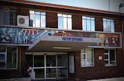 Entrance, Leratong Hospital in Gauteng.