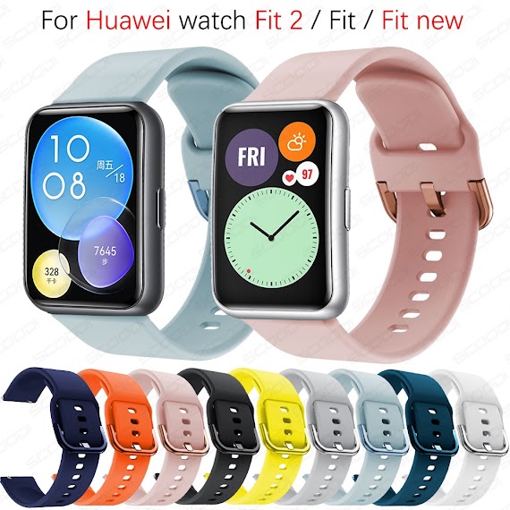 Dây Đeo Silicon Mềm Cho Đồng Hồ Thông Minh Huawei Watch Fit 2 / Fit / Fit