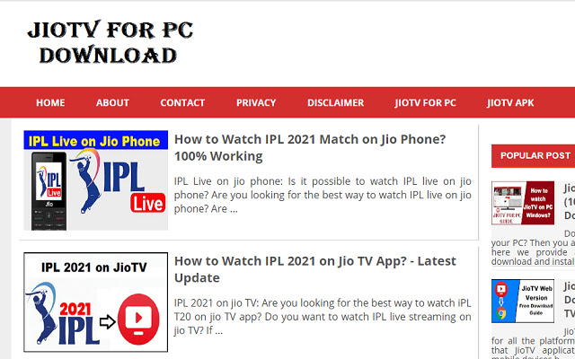 JioTV for PC - Windows & Mac 