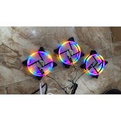 Fan Led Rgb Đổi Màu, Fan Cắm Trực Tiếp Nguồn Không Qua Hub, Khiển Goldtech H1 12Cm