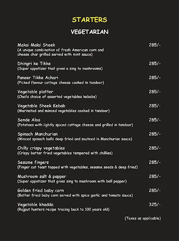 Masalah Mafia - Palm Beach Hotel menu 