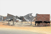 This picture shows the burned-down administration building of Nametsegang High School in Kuruman. The school is one of 62 in the Northern Cape where no teaching has taken place since protesters stopped education in its tracks in June.