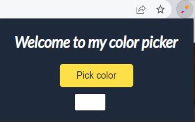 Color picker chrome extension