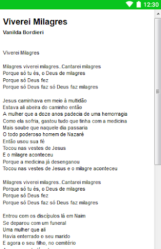 Vanilda Bordieri Letras