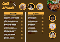 Affinite Cafe And Bistro menu 1