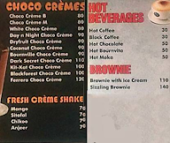 Cafe Creme menu 1