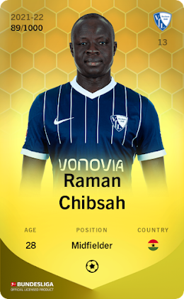Raman Chibsah 2021-22 • Limited 89/1000
