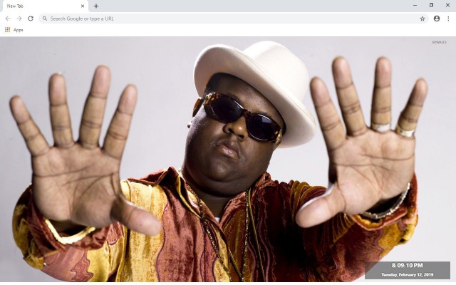 The Notorious B.I.G. New Tab Theme