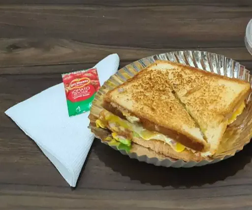 Cheese Salt And Pepper Omelette Grilled Sandwich