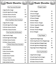 Funky Paratha menu 2