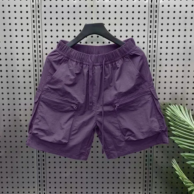 Men's Thin Outdoor Work Clothes Shorts, Loose Casual Fit, Lightweight and Breathable, Comfortable for Work and Outdoor A