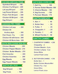 Sakthi Daily Foods menu 2