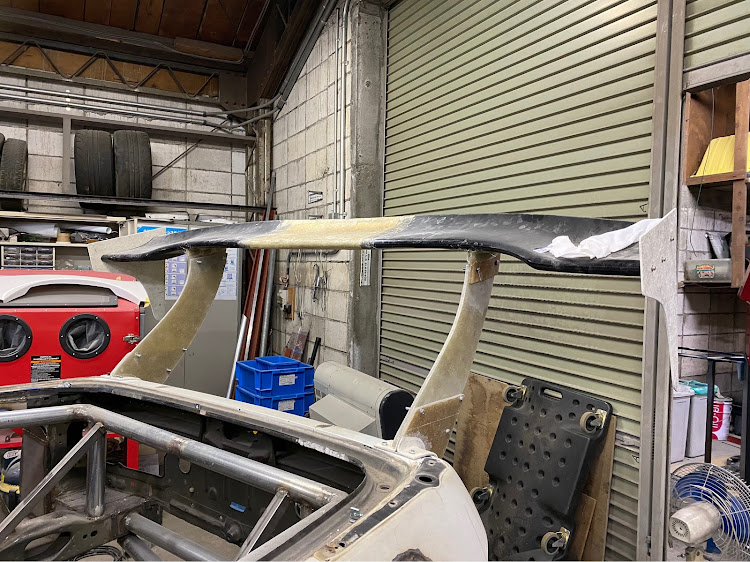 RX-7のパイプフレーム・GTウイング・ワンオフ・DIY・FRPに関するカスタム事例の投稿画像2枚目