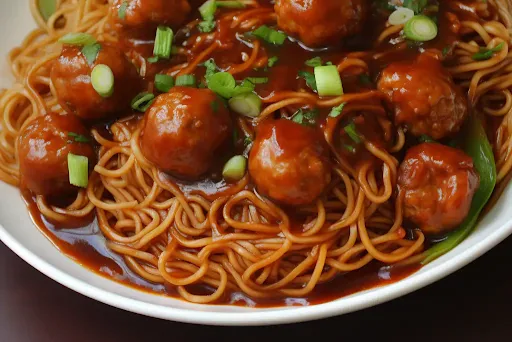 Veg Manchurian With Noodles