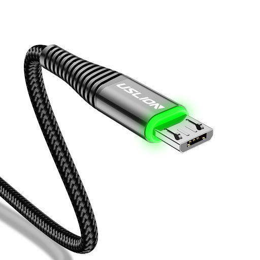 Title 8, Android Data Cable LED Green Light Micro USB 3A...