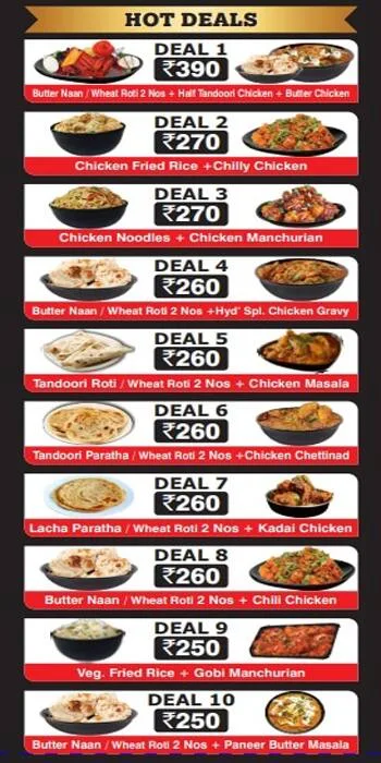 SS Hyderabad Biryani menu 