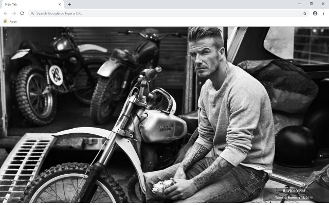 David Beckham New Tab & Wallpapers Collection