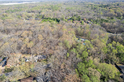 Aerial view of houses in forest - Prestige land for sale in Memphis