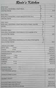 Rado's Kitchen menu 1