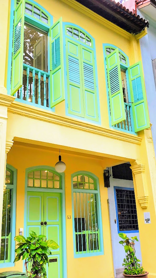 Peranakan Style Buildings in Singapore