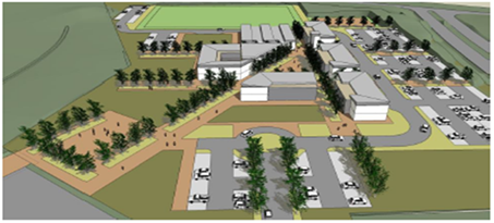An artist's impression of what False Bay College's new Mitchells Plain campus could look like.