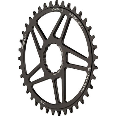 Wolf Tooth Elliptical Direct Mount Chainring - 38t, CINCH, 3mm Offset, 10/11/12-Spd Eagle and Flattop