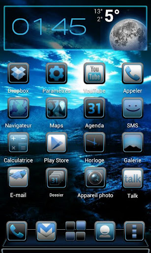 Download Next Launcher Theme iblue apk