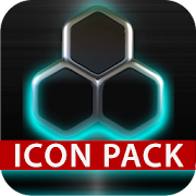 GLOW Turquoise icon pack HD 3D