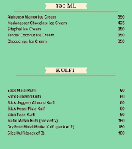 NIC ICE Creams menu 3