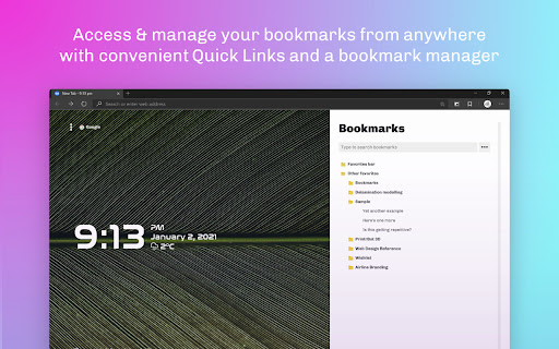 Cleanstart - New Tab Page & Bookmark Manager